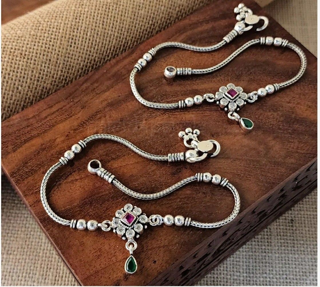 Silver Anklets